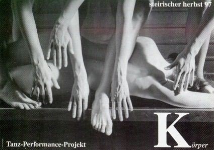 A butoh inspired dance piece with original soundtrack.
Steirische Herbst, Graz, Austria.