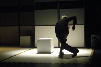 Daniel dancing in Consequences on tour in Ireland with Echo Echo
